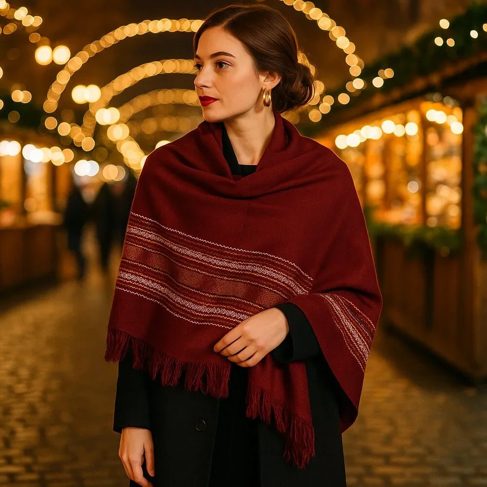 La Paloma De Tubac Ecuadorian Woven Shawl